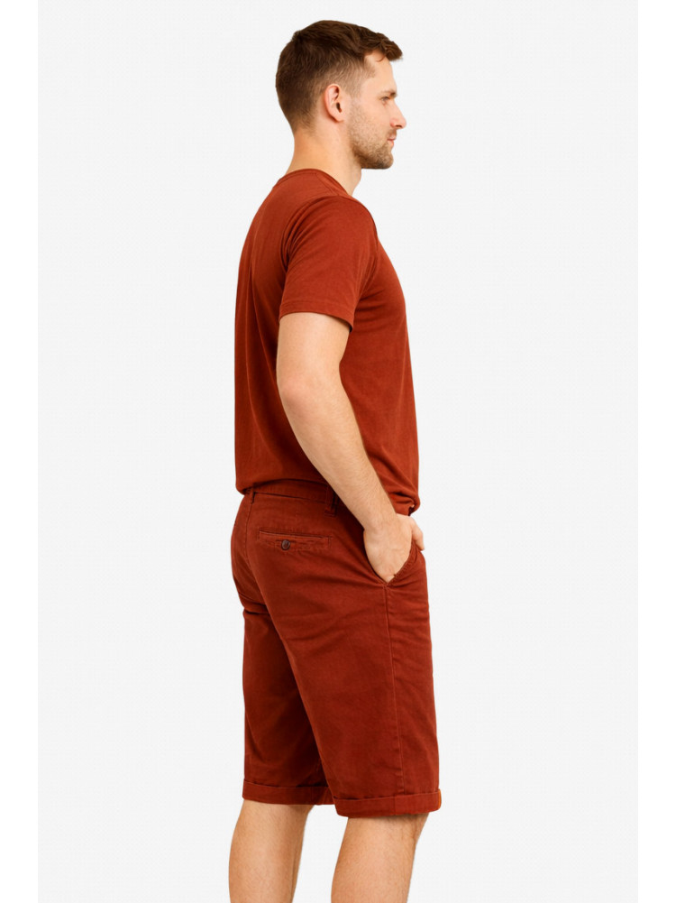 Бриджи мужские микровельветовые терракотового цвета LS14-0018X 212882C