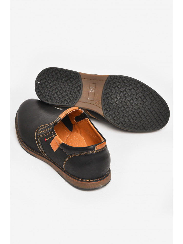 Туфли подростковые для мальчика черного цвета С-Т34-03-А 212884C