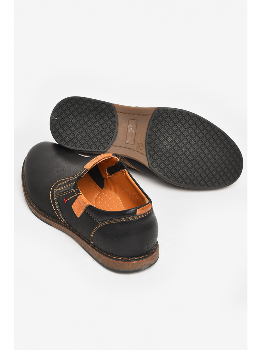 Туфли подростковые для мальчика черного цвета С-Т34-03-А 212884C