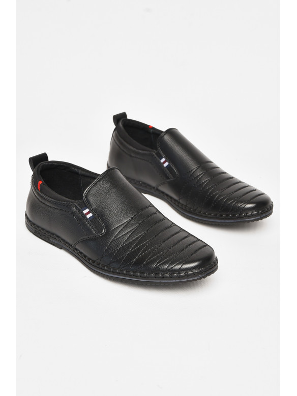 Туфли подростковые для мальчика черного цвета 8227-80 212885C