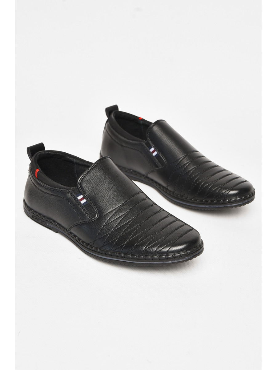 Туфли подростковые для мальчика черного цвета 8227-80 212885C