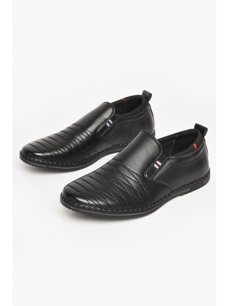 Туфли подростковые для мальчика черного цвета 8227-80 212885C