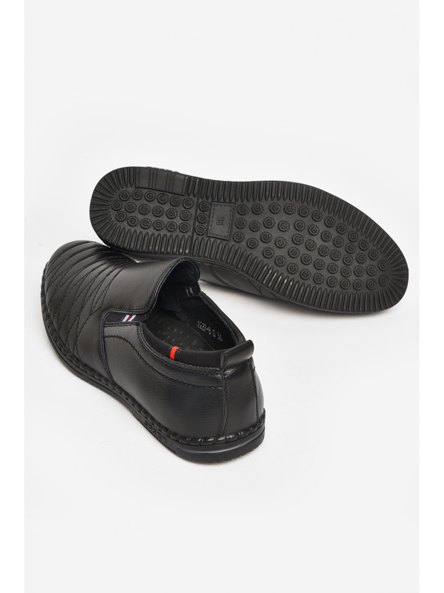 Туфли подростковые для мальчика черного цвета 8227-80 212885C