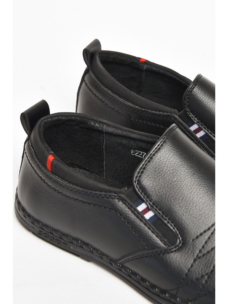 Туфли подростковые для мальчика черного цвета 8227-80 212885C