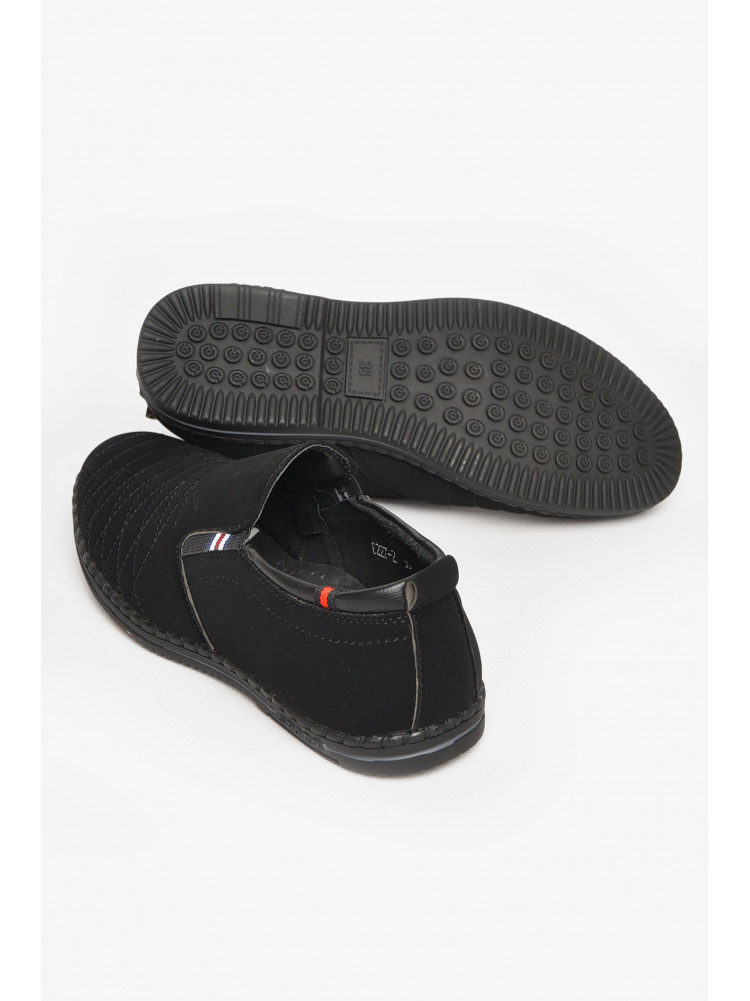 Туфли подростковые для мальчика черного цвета 8227-2 212886C