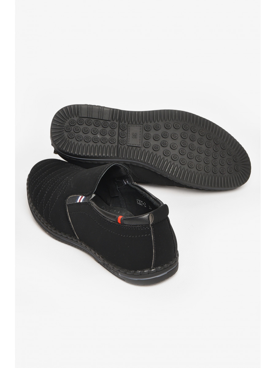 Туфли подростковые для мальчика черного цвета 8227-2 212886C