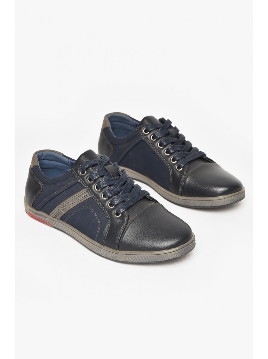 Туфли детские для мальчика темно-синего цвета С-Т34-09-В 212890C