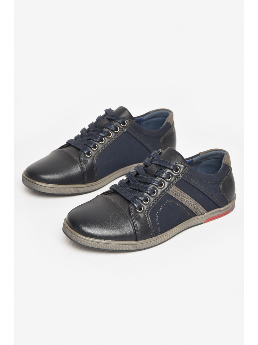 Туфли детские для мальчика темно-синего цвета С-Т34-09-В 212890C