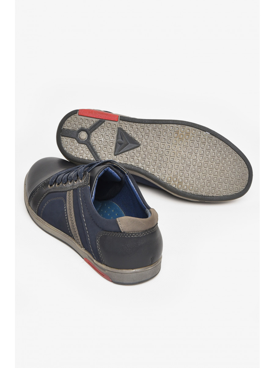 Туфли детские для мальчика темно-синего цвета С-Т34-09-В 212890C