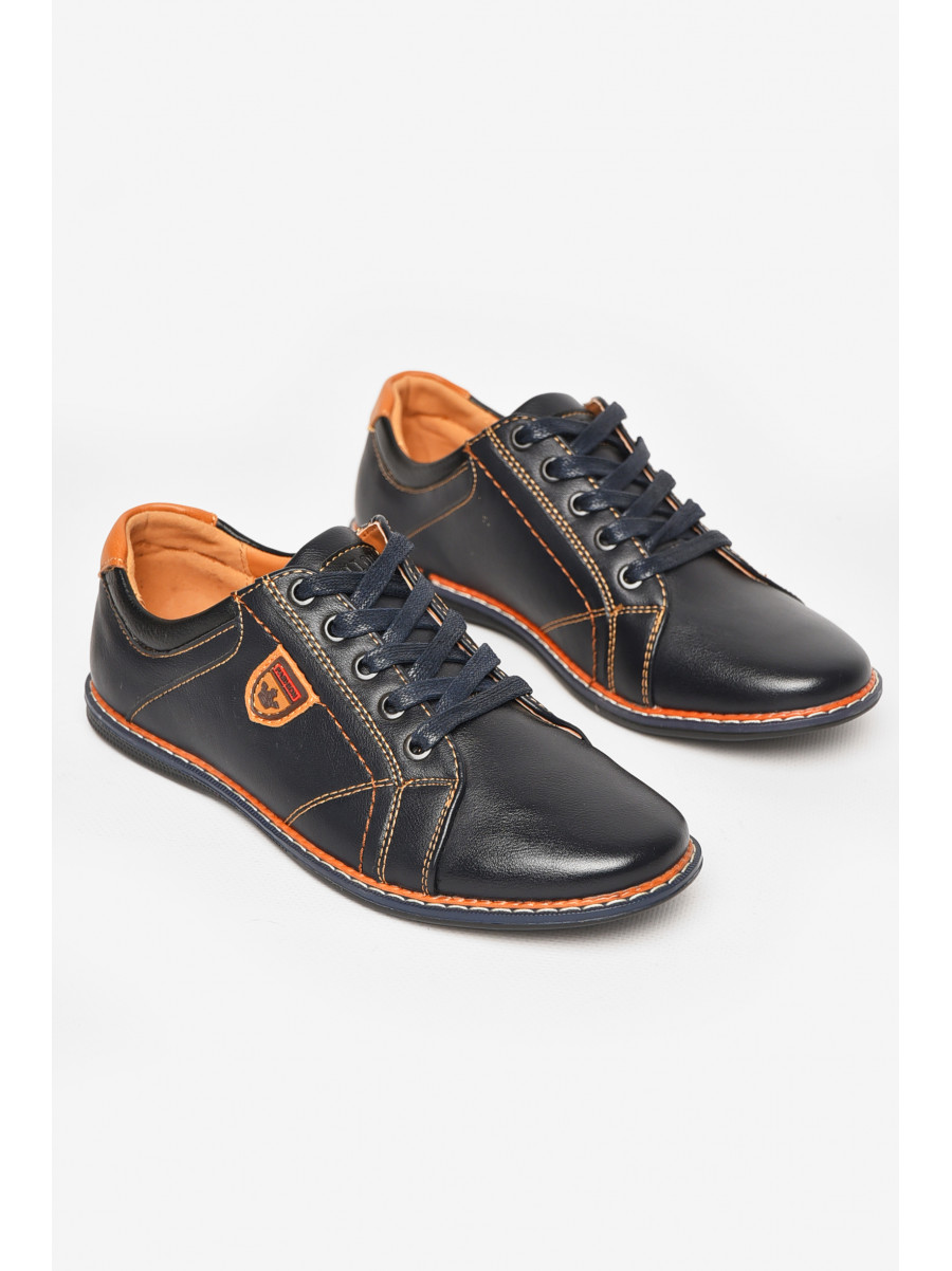 Туфли детские для мальчика темно-синего цвета С-Т34-13-В 212891C