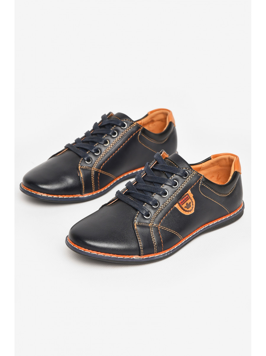 Туфли детские для мальчика темно-синего цвета С-Т34-13-В 212891C