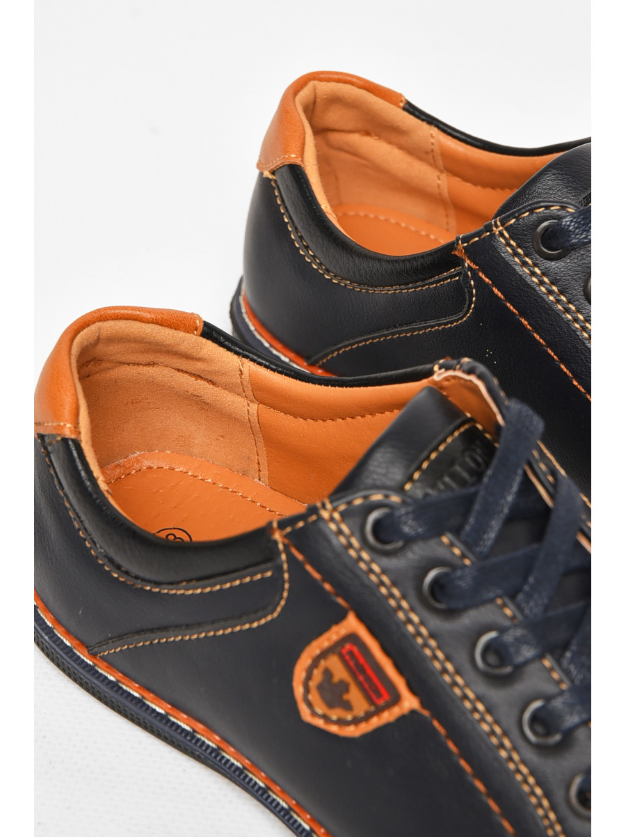 Туфли детские для мальчика темно-синего цвета С-Т34-13-В 212891C