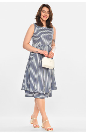 Платье женское синего цвета с принтом 414 212900C