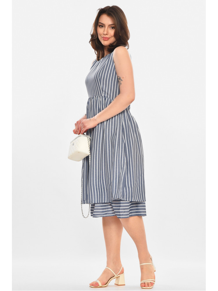 Платье женское синего цвета с принтом 414 212900C