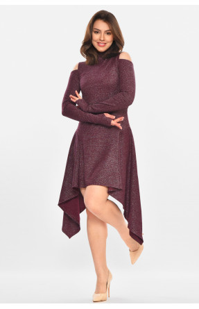 Платье женское люрекс однотонное фиолетового цвета 245 212903C