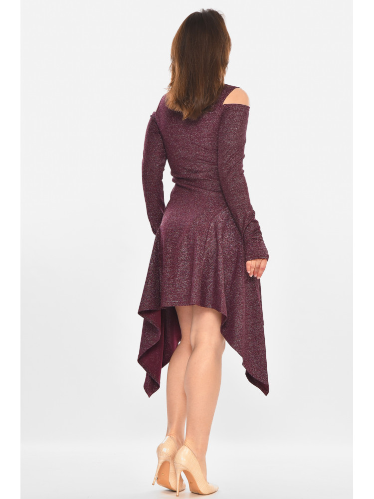 Платье женское люрекс однотонное фиолетового цвета 245 212903C
