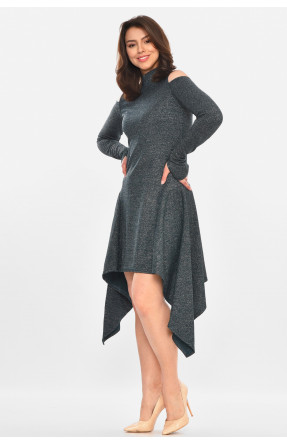 Платье женское люрекс однотонное зеленого цвета 245 212904C