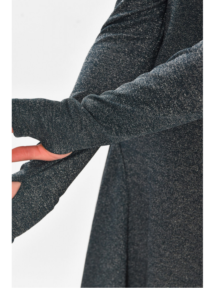 Платье женское люрекс однотонное зеленого цвета 245 212904C