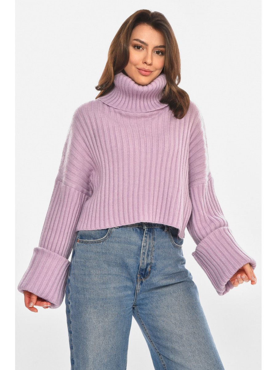 Свитер женский сиреневого цвета 212912C