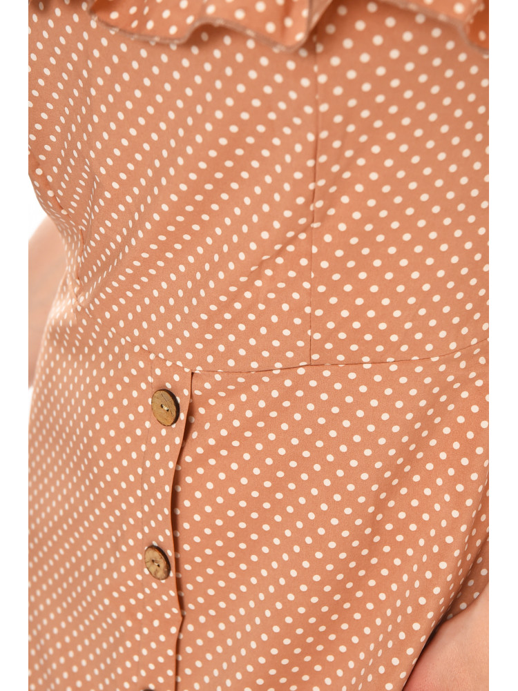 Сукня жіноча бежевого кольору з принтом Уцінка 212927C