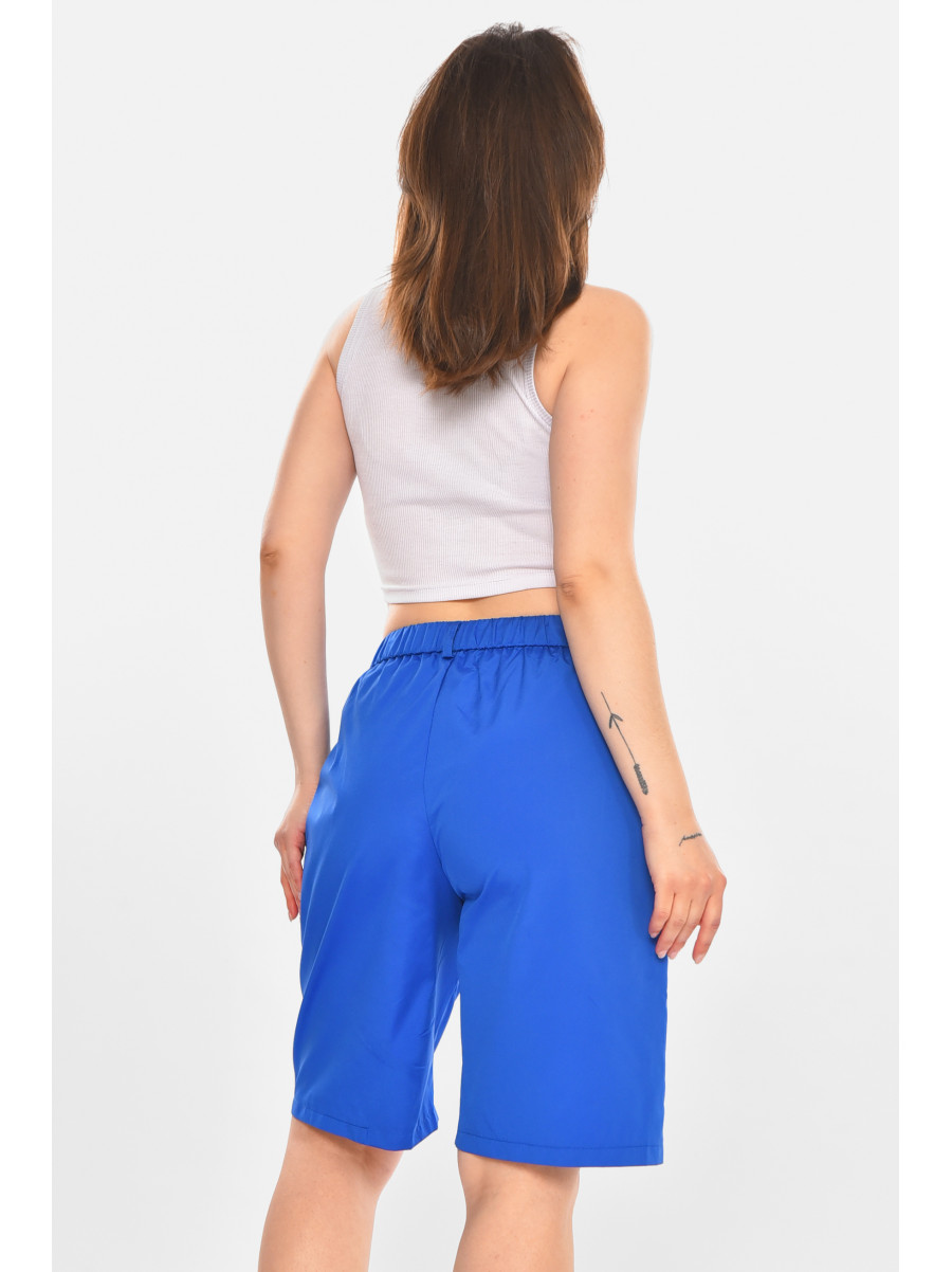 Шорти жіночі однотонні синього кольору 212939C