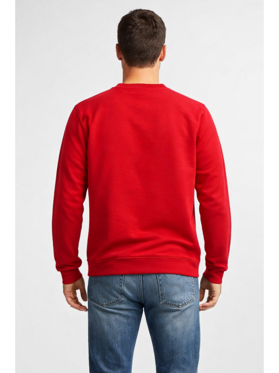 Світшот чоловічий червоного кольору з принтом 212944C