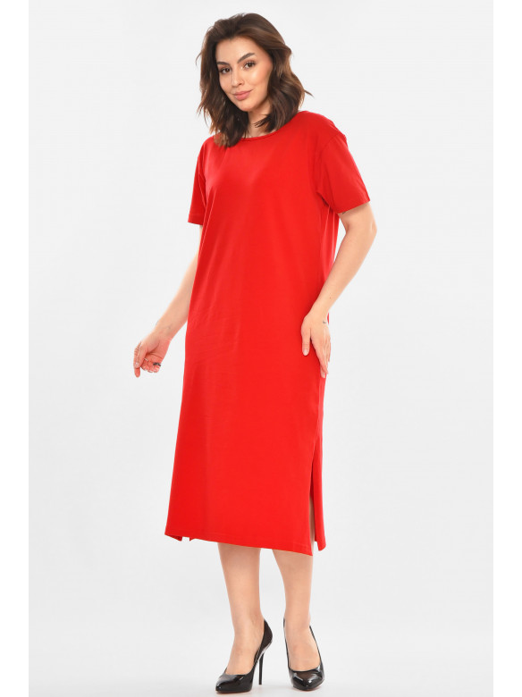 Платье женское красного цвета 212945C