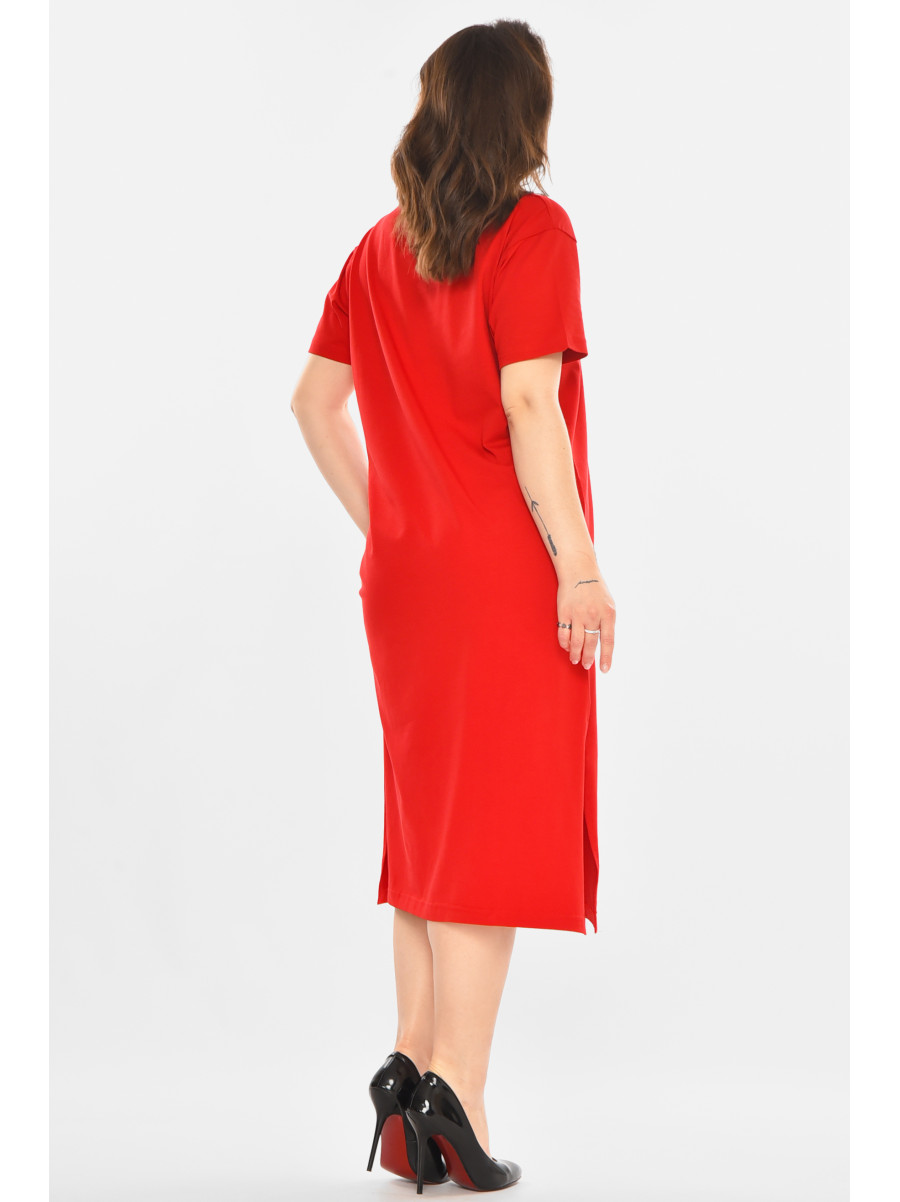 Платье женское красного цвета 212945C