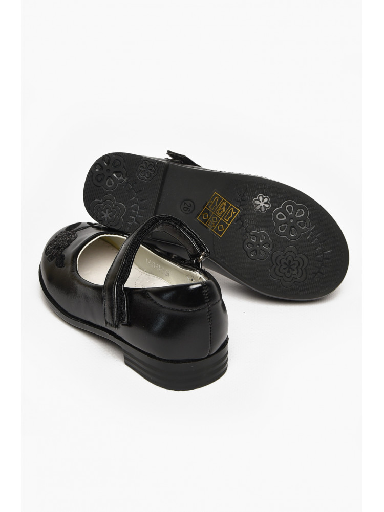 Туфли для девочки черного цвета С-Т37-34-В 212953C