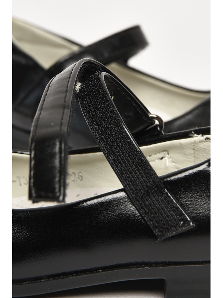 Туфли для девочки черного цвета С-Т37-34-В 212953C