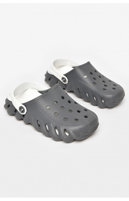 Кроксы женские серого цвета 5061-380 212955C