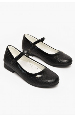 Туфли детские для девочки черного цвета С-Т36-41-4 212957C