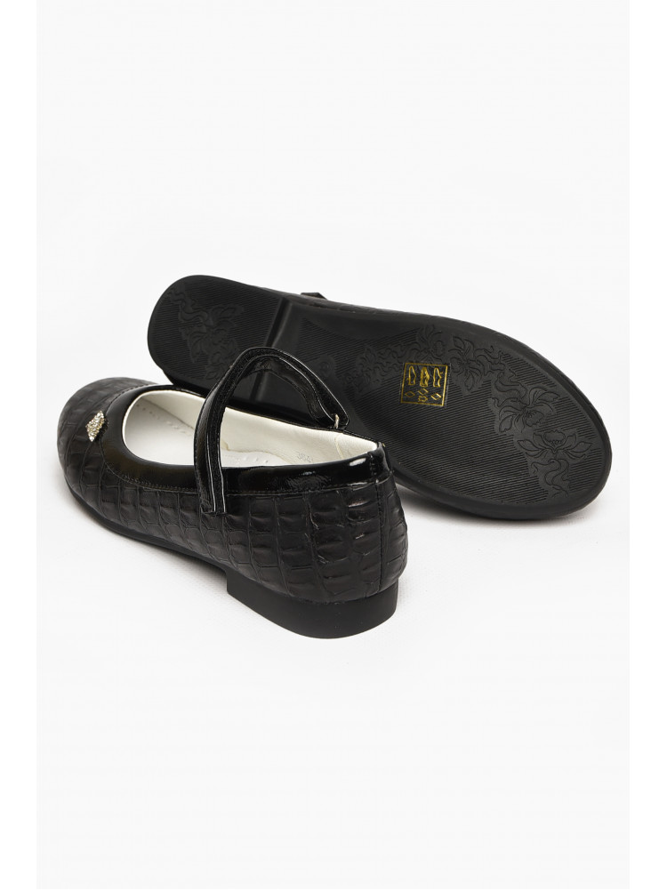 Туфли детские для девочки черного цвета С-Т36-41-4 212957C