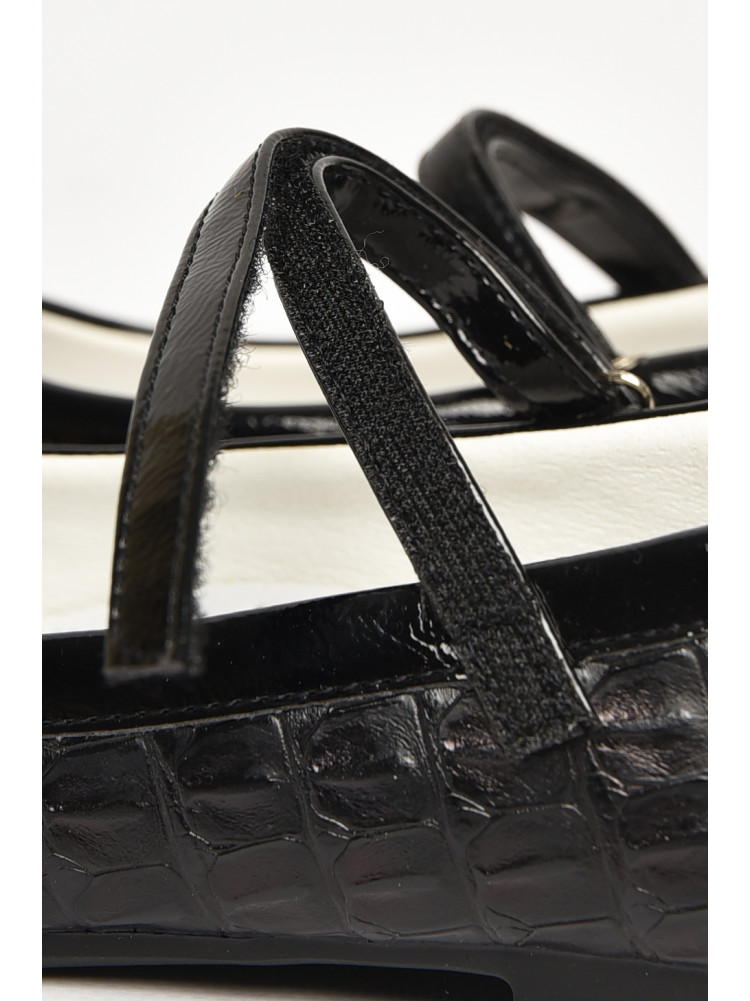 Туфли детские для девочки черного цвета С-Т36-41-4 212957C