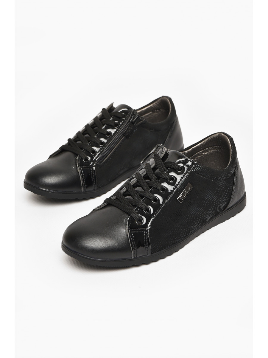 Туфли детские для девочки черного цвета С-Т14-08-В 212963C