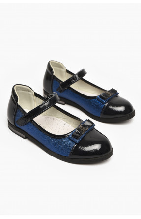 Туфли детские для девочки темно-синего цвета С-Т37-39-А 212965C