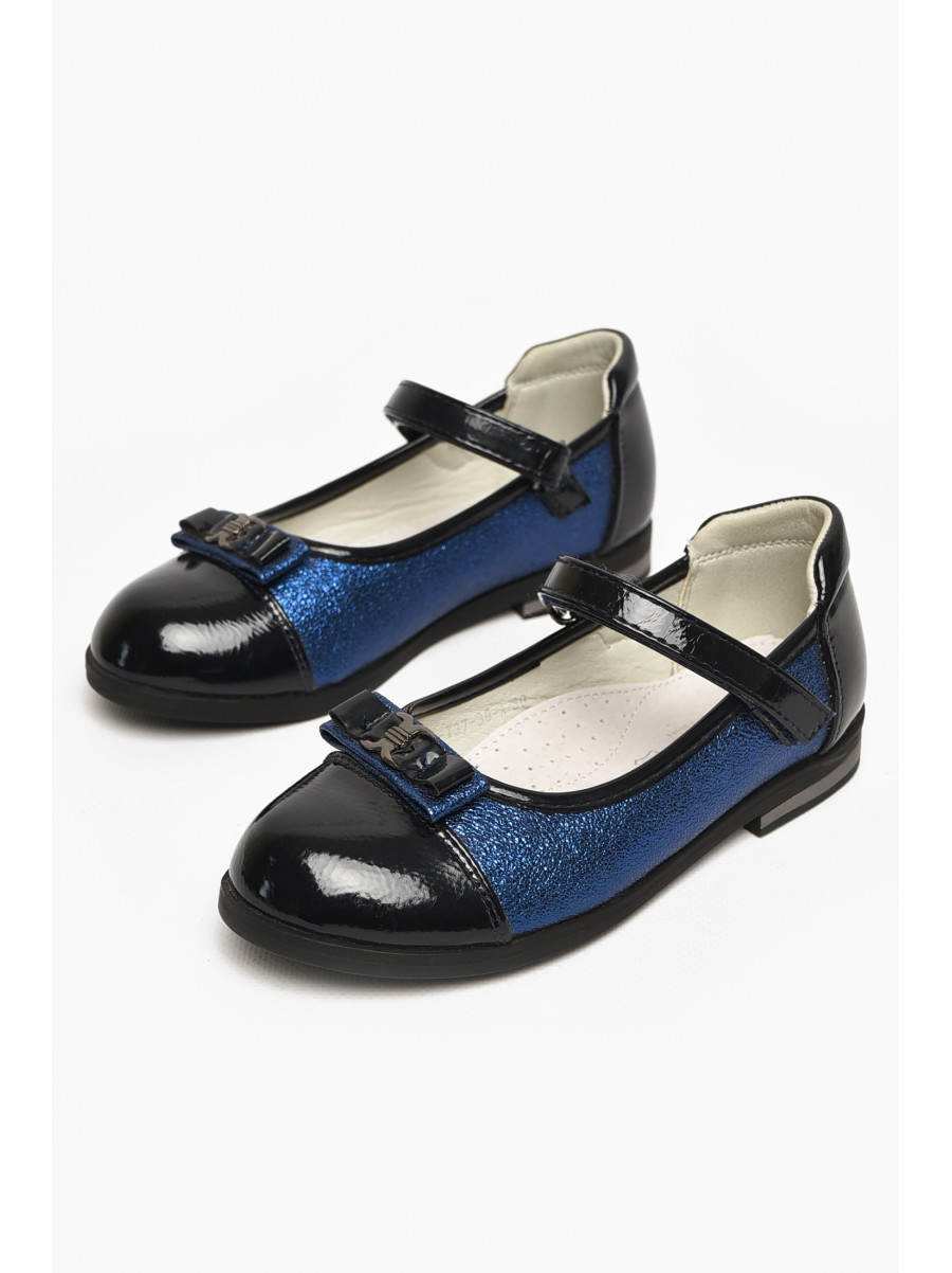 Туфли детские для девочки темно-синего цвета С-Т37-39-А 212965C