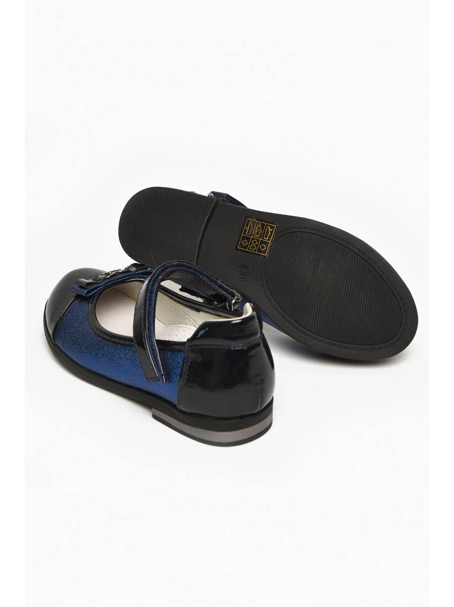 Туфли детские для девочки темно-синего цвета С-Т37-39-А 212965C