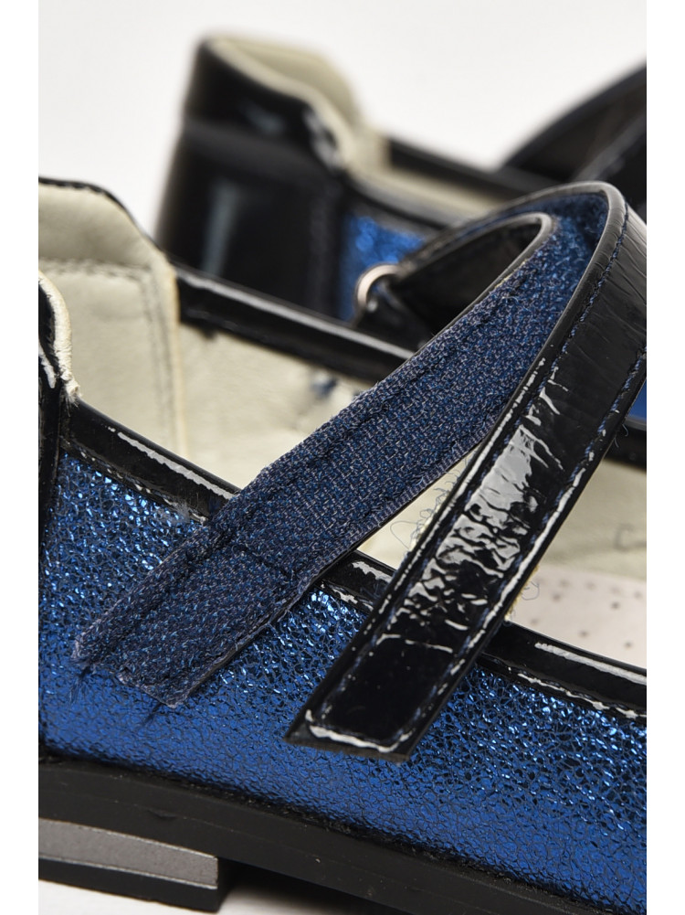 Туфли детские для девочки темно-синего цвета С-Т37-39-А 212965C