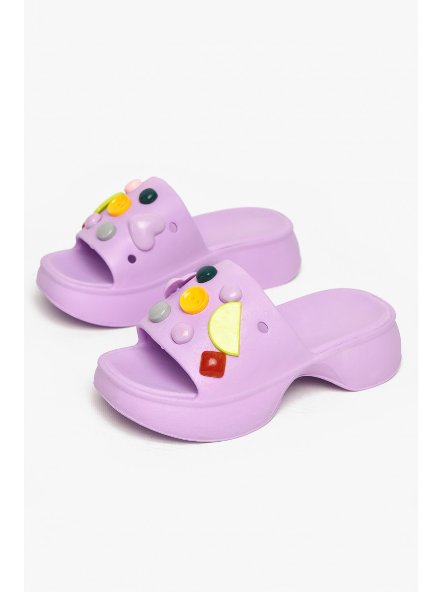 Шлепанцы пена женские сиреневого цвета 5143-2 212971C