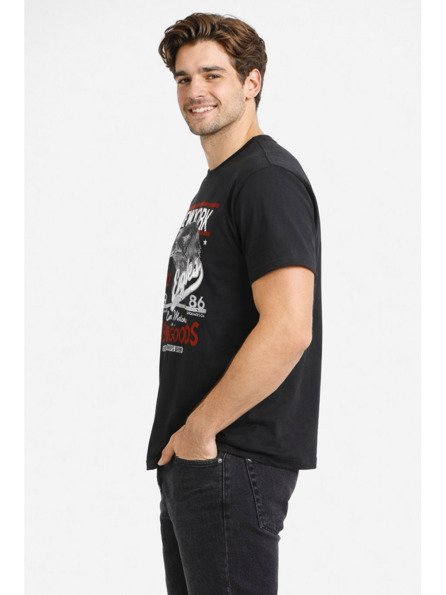 Футболка мужская батальная чёрного цвета 212975C