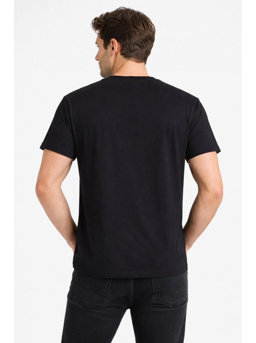 Футболка мужская батальная чёрного цвета 212975C