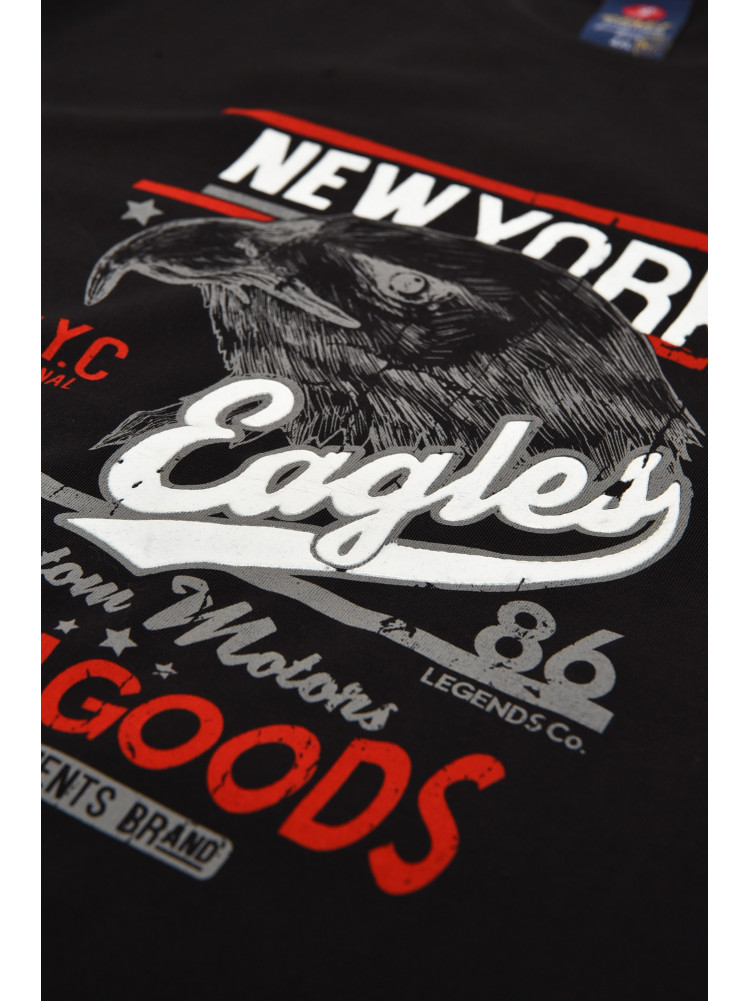 Футболка мужская батальная чёрного цвета 212975C