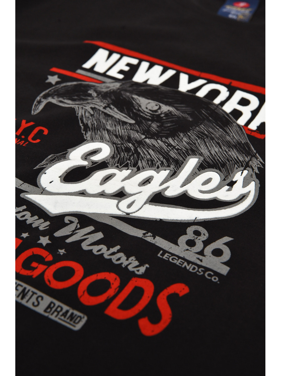 Футболка мужская батальная чёрного цвета 212975C