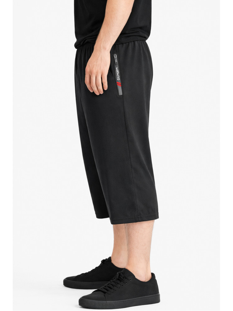 Бриджи мужские полубатальные черного цвета Y-6709 212983C