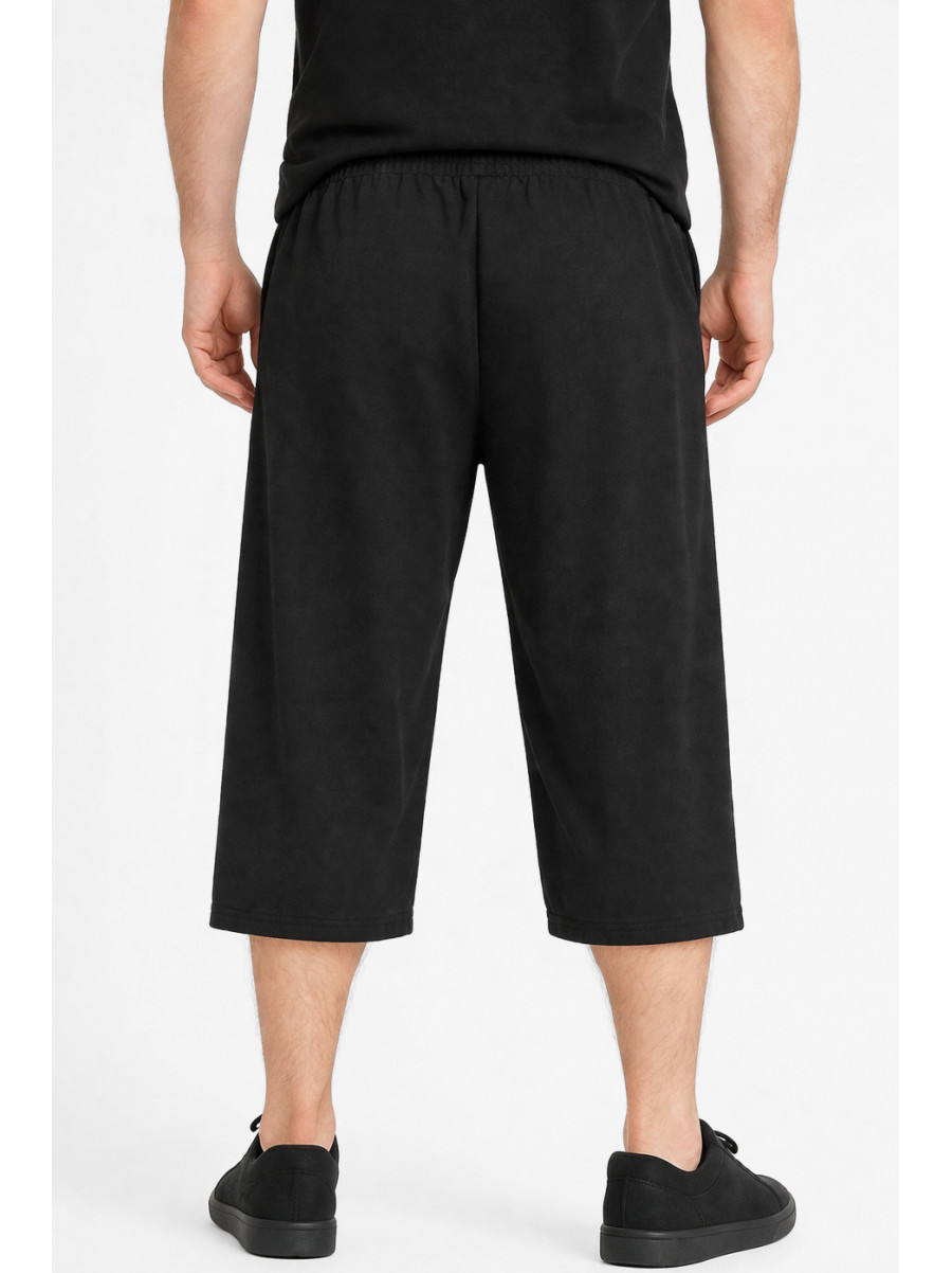 Бриджи мужские полубатальные черного цвета Y-6709 212983C