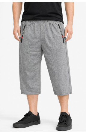 Бриджи мужские полубатальные серого цвета Y-6709 212987C