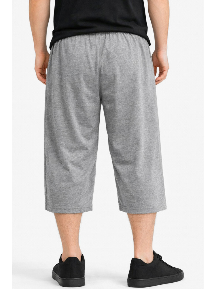 Бриджи мужские полубатальные серого цвета Y-6709 212987C