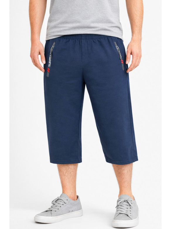 Бриджи мужские полубатальные тёмно-синего цвета Y-6709 212988C