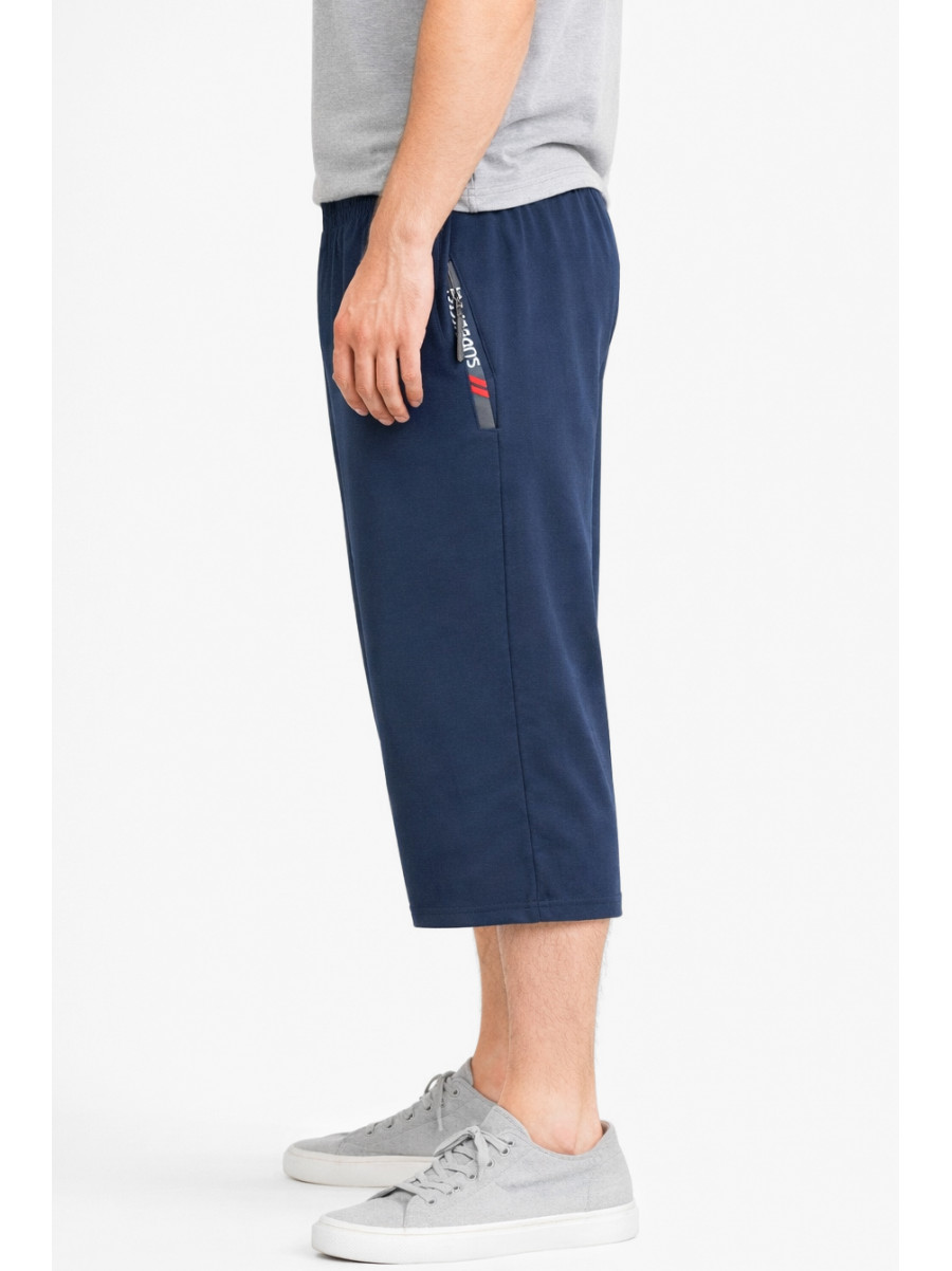 Бриджи мужские полубатальные тёмно-синего цвета Y-6709 212988C